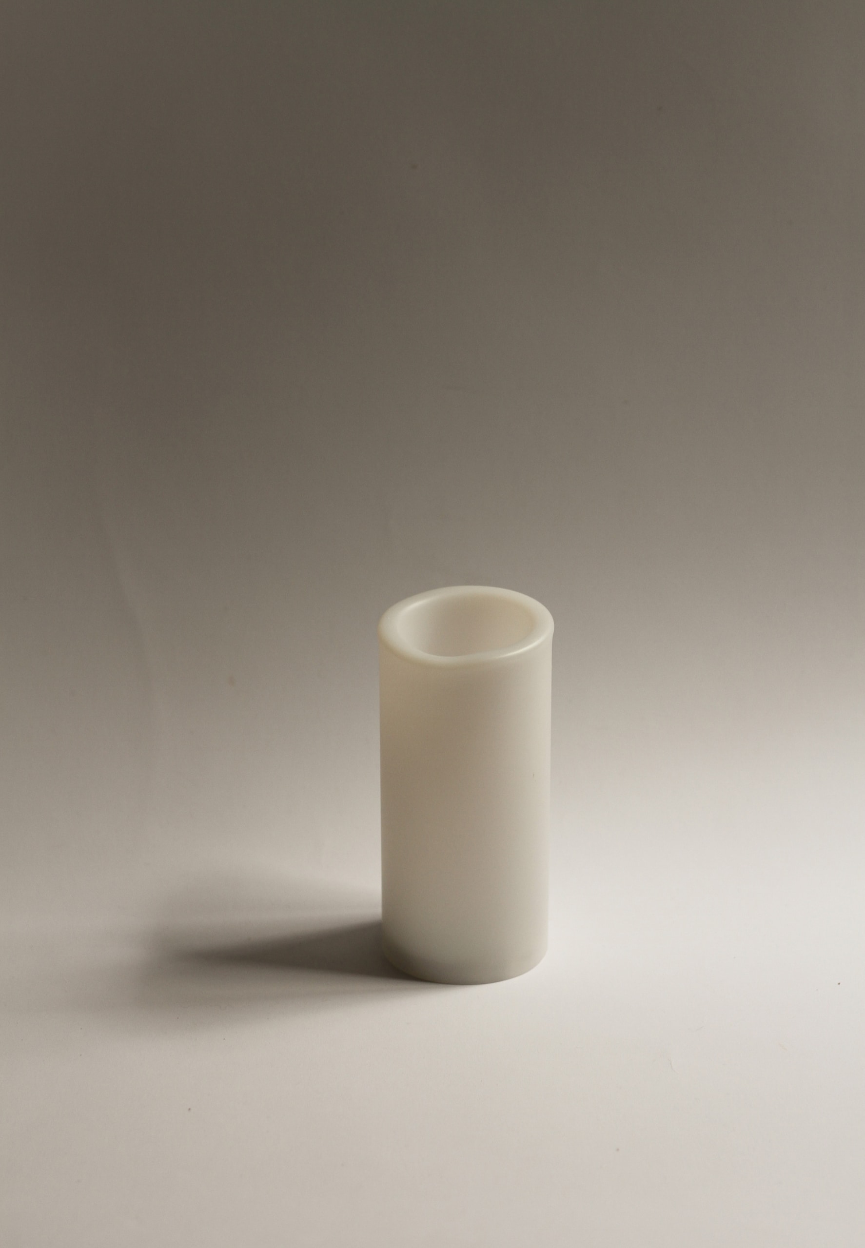 LED tömbgyertya fehér - 16 cm x 8 cm