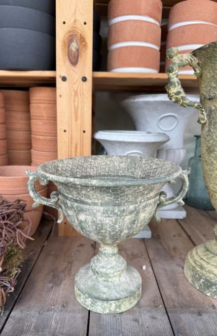 Talpas kaspó - fém - 24 cm